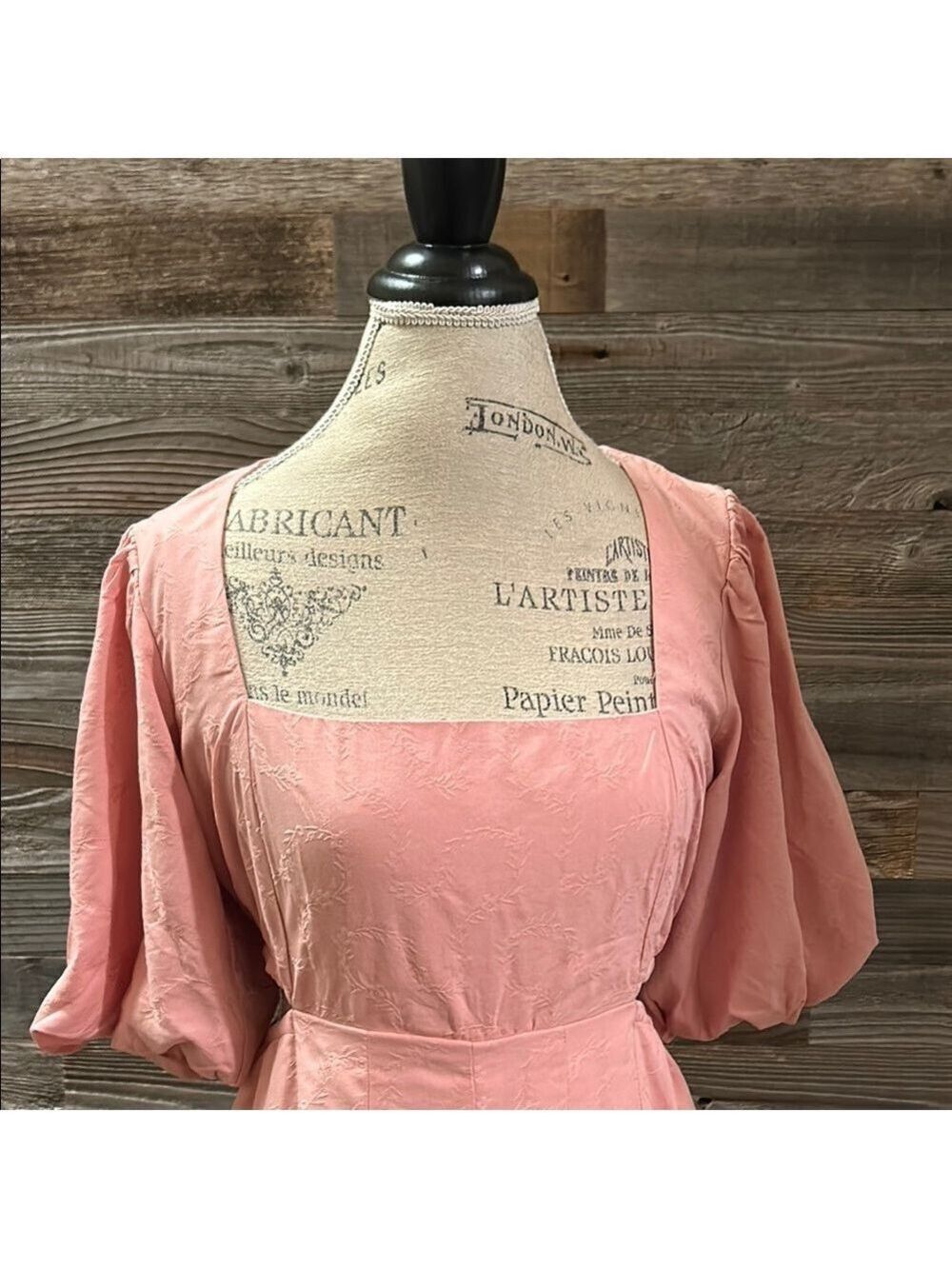 NWT Lost & Wander Blush Pink Bird Song Midi Dress, Size Medium - Picture 4 of 11